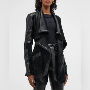 Blanc Noir Drape Velour jacket M NWOT